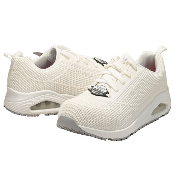 Skechers Work Uno SR Composite Toe Color White Women's Shoes Size 9 B - Medium - Picture 6 of 11